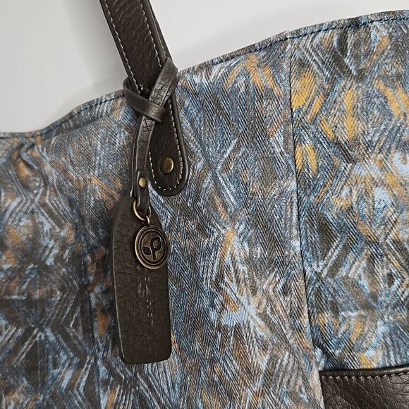 PISTIL satchel/tote heavy cloth 5 pockets 15”tallx11”wide - Picture 5 of 7